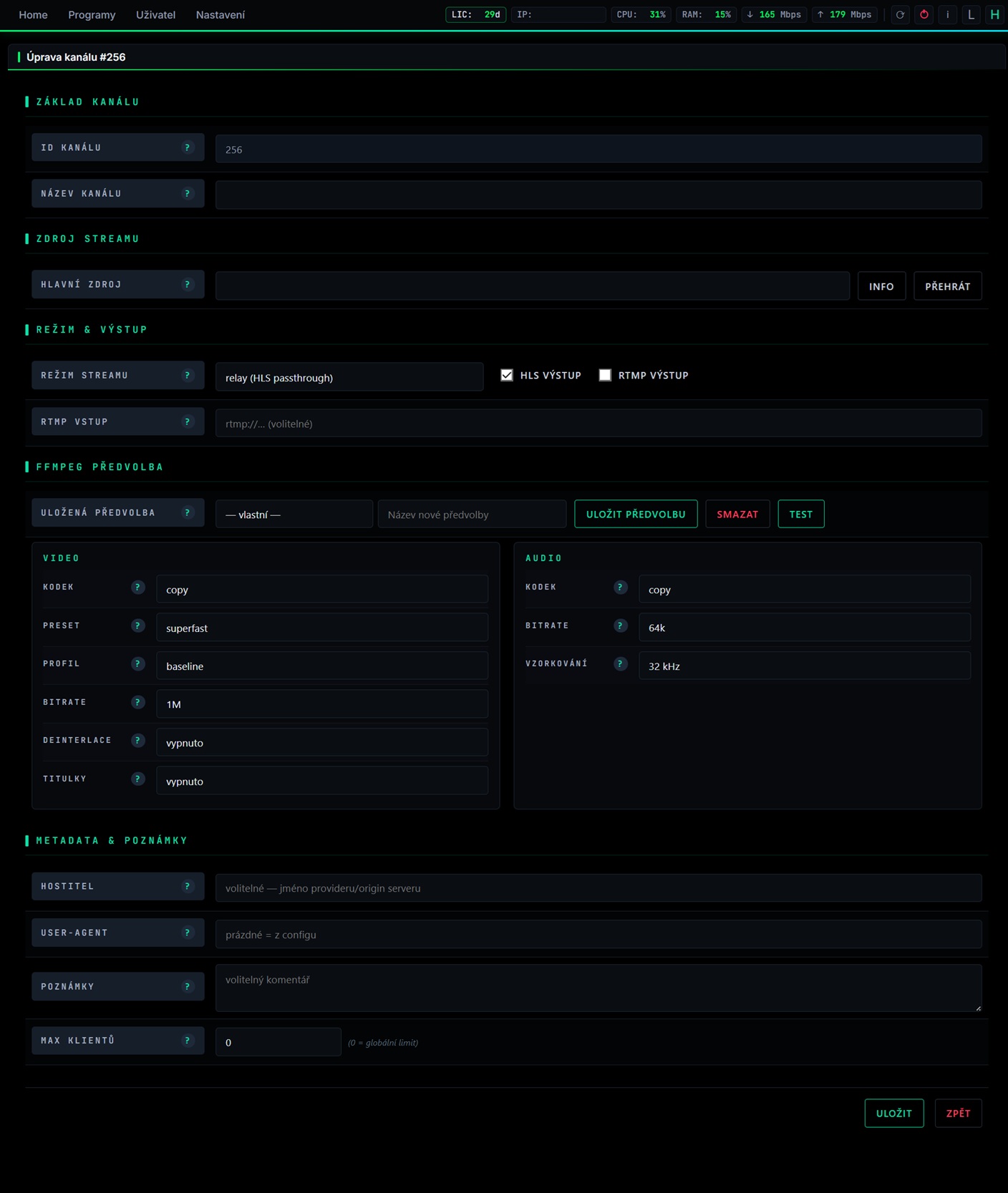 Moderní Web-Admin Panel