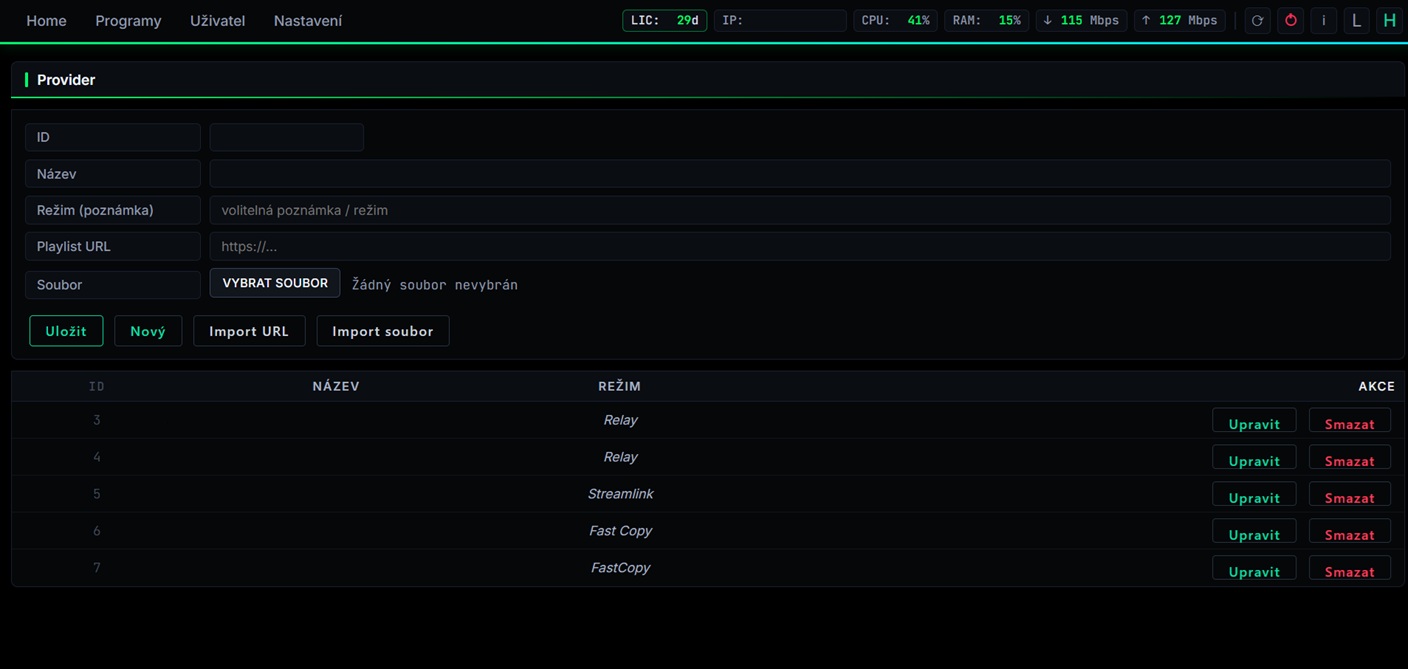 Live Restream — HLS & MPEG-TS